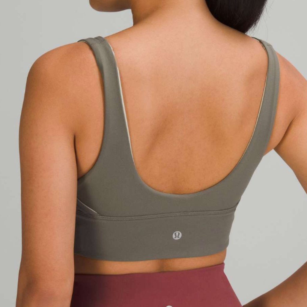 Lululemon Athletica Olive Green Scoop-Back Sports Bra